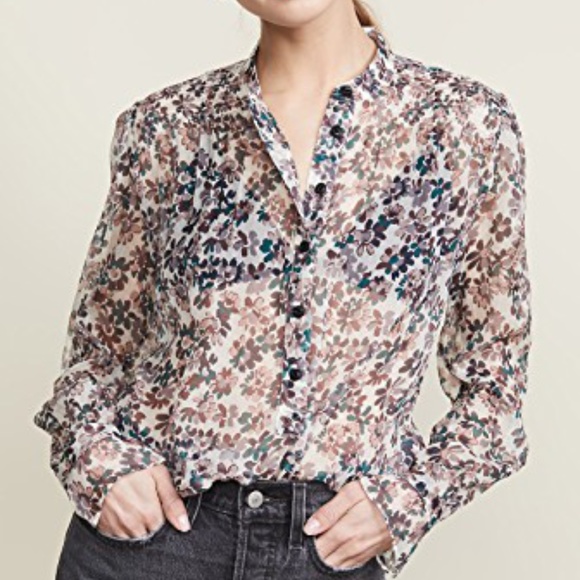 Rag & Bone Ivory Floral Susan Blouse - Picture 6 of 9